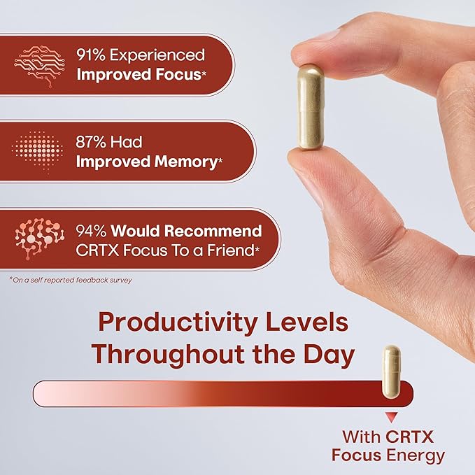 Nootropic Strongest Focus Supplement - Clinically Backed Ingredients Made in USA - Scientifically Backed Doses - Supplement for Brain Fog - AlphaGPC, Lions Mane, Rhodiola and More 10:1 90 Capsules