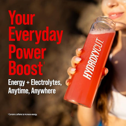 Hydroxycut Drink Mix, Wildberry Blast - 21 Travel-Size Packets - Zero Calories, Zero Sugar - Boost Metabolism, Burn Calories, Increase Energy - for Women & Men