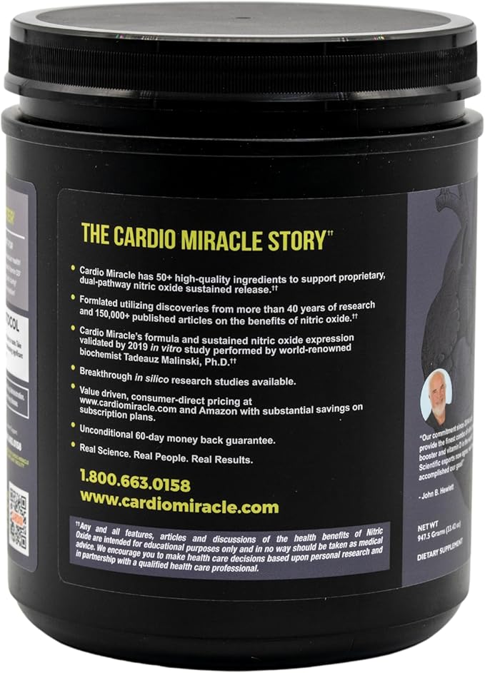 The Complete Nitric Oxide Solution - Nutritional Heart Healthy L-Arginine and Organic Beetroot Drink Mix, 90 Serving Canister