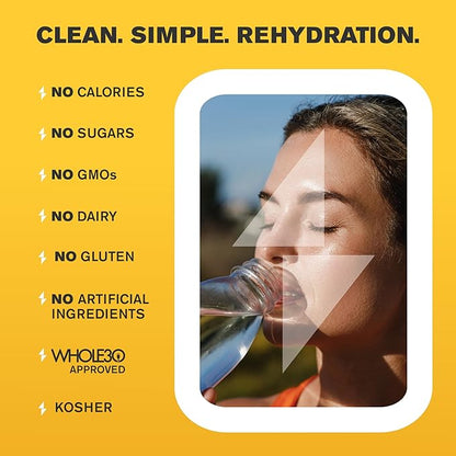 Sugar-Free Electrolyte Supplement for Hydration and Immune Support - 8 Pack, 320 Servings - Keto Friendly - Zinc and Magnesium for Rapid Rehydration, Workout, Muscle Recovery, Energy - Vegan
