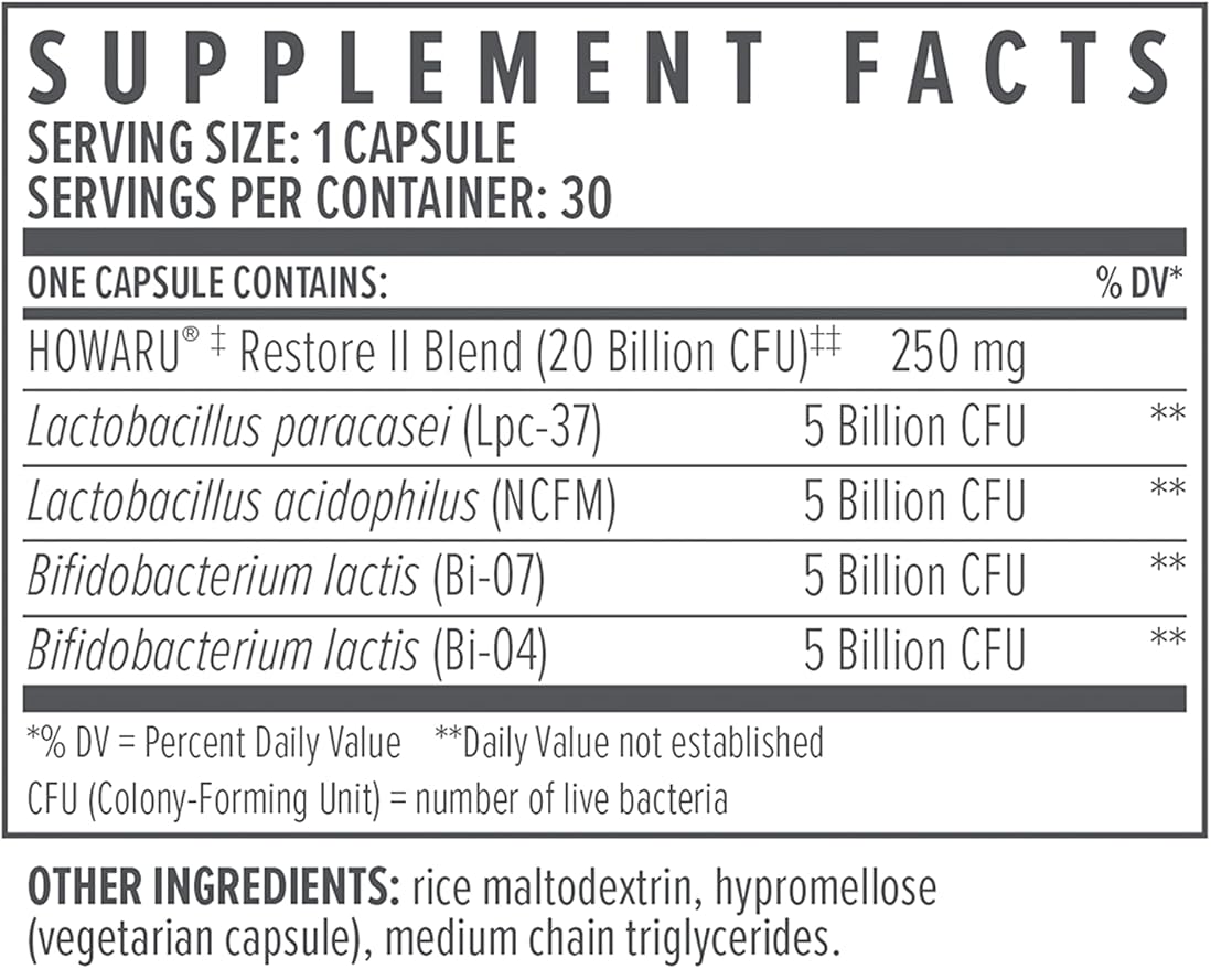 Biote Nutraceuticals - Multi-Strain Probiotic 20B - Gut + Digestive (30 Capsules)