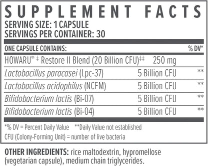 Biote Nutraceuticals - Multi-Strain Probiotic 20B - Gut + Digestive (30 Capsules)