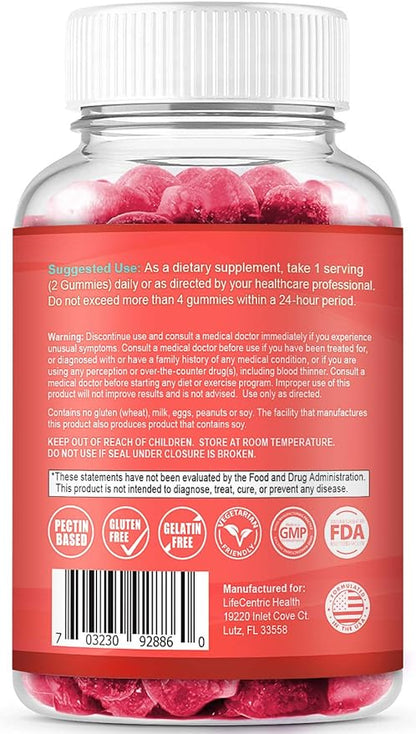 Biotin Gummies for Hair Growth | Max Strength Biotin 10000mcg Prevents Thinning and Loss | Chewable Biotin Supplement For Women Men and Kids | 100 Count Vegan Hair Gummies for Hair Skin and Nails