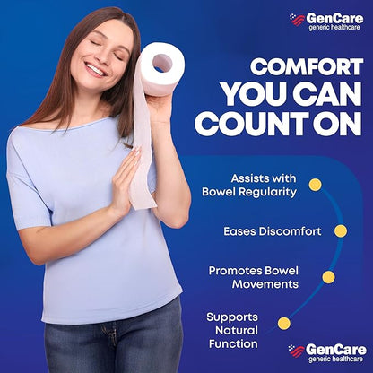 GenCare Senna Laxative 300 Tablets Senna 8.6mg Tablets with Natural Sennosides | Laxatives for Constipation, Bloating, Gas & Irregularity Relief. Safe & Effective | Generic for Senokot