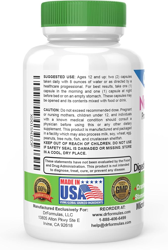 DrFormulas Cranberry Probiotics for Women Vaginal Health & Urinary Tract with Fiber Prebiotic & D Mannose | Nexabiotic Feminine Health, Vaginosis with Lactobacillus Acidophilus for Yeast, 60 Capsules