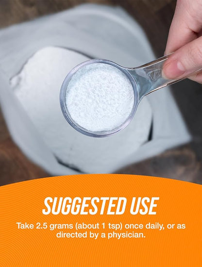 BulkSupplements.com AAKG Powder - Arginine AKG Supplement,Nitric Oxide Supplement - Unflavored & Gluten Free, 2.5g per Serving, 500g (1.1 lbs) (Pack of 1)