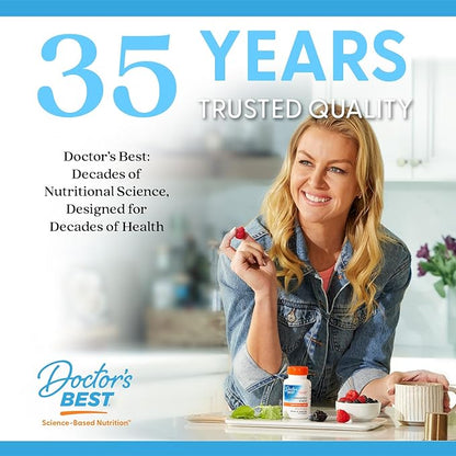 Doctors BEST MSM, Supports Hair, Skin, Nails, & Joints, Non-GMO, Gluten Free, Vegan 180 Veggie Caps