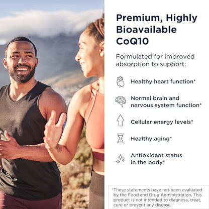 Designs for Health Q-Evail 200-200mg CoQ10 Highly Bioavailable Ubiquinone - Coenzyme Q10 with MCT + Mixed Tocopherols to Promote Superior Absorption - Non-GMO (60 Softgels)