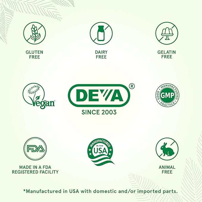 DEVA Vegan Biotin 6000mcg 2-Pack – Vitamin B7, Easy-to-Swallow Tiny Tablets, 90 Count Ea