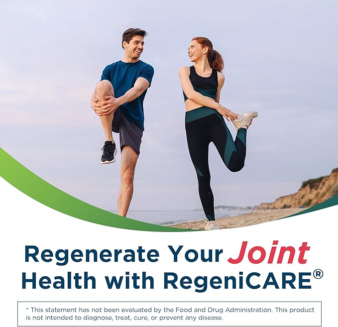 Univera RegeniCARE, Glucosamine, Chondroitin, MSM, Univestin, Joint Health, Joint Support, Easy to Carry, Raspberry Flavor (30ct, 7g Individual Packets)