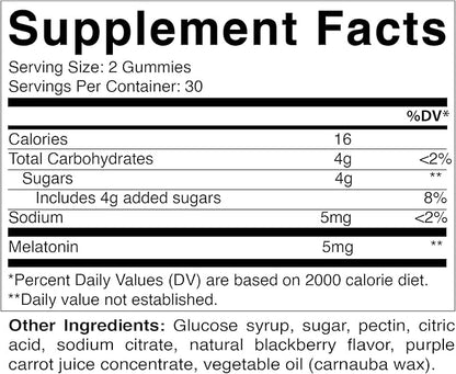 Vitamatic Magnesium Gummies & Melatonin Gummies Combo - 60 Count Each