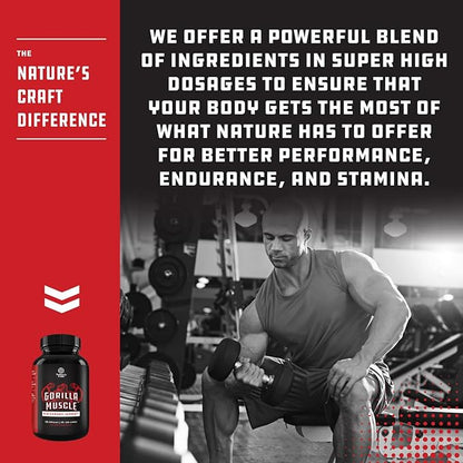 Extra Strength Testosterone Booster for Men - Natural Testosterone Supplement for Men with Horny Goat Weed Maca Root Tongkat Ali and Saw Palmetto Extract for Muscle Enlargement Stamina and Strength