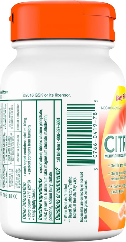 Citrucel Caplets Fiber Therapy for Occasional Constipation Relief, 100 count