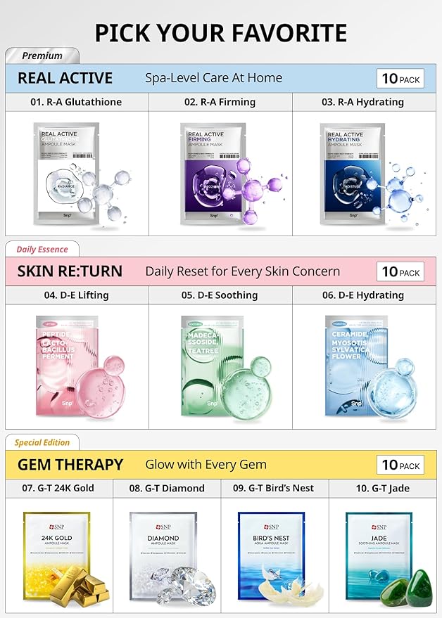 [K Beauty] Skin Return Hydrating Essence Sheet Mask | Moisturizing and Protecting for All Skin Types | Vegan Sheet Masks with Ceramide NP | Korean Face Masks Skincare | Facial Mask | 10 Sheets