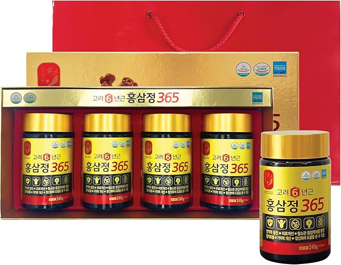 [960g / 34oz] HongSamJeong Korean 6 Years Red Ginseng Gold Extract 240g (8.5oz) X 4ea