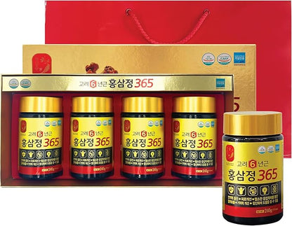 [960g / 34oz] HongSamJeong Korean 6 Years Red Ginseng Gold Extract 240g (8.5oz) X 4ea