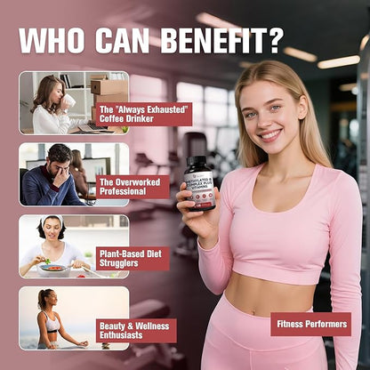 Methylated Multivitamin B-Complex with Vitamin C, D3, K2, Choline & Inositol – Active B12, B6 & Folate (L-5-MTHF) – Supports Energy, Nerve & Heart Health – CoQ10 & Alpha Lipoic Acid – 120 Capsules