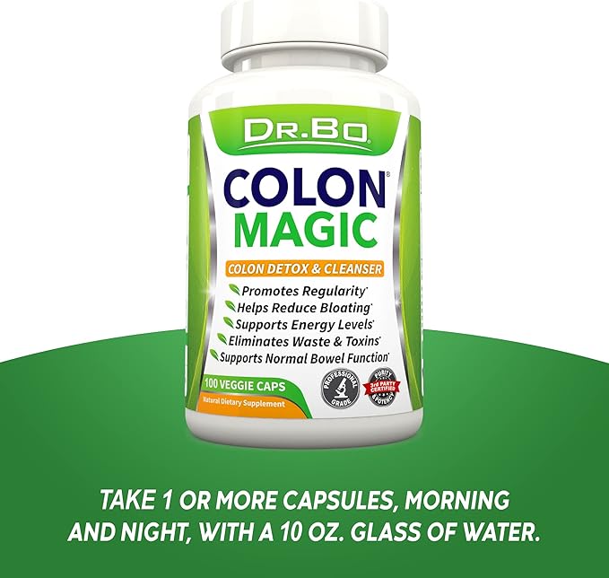 Colon Cleanse Detox Formula - Natural Bowel Cleanser Pills for Intestinal Bloating & Fast Digestive Cleansing - Daily Constipation Relief Supplement Gut, Belly, Stomach - Women Men Herbal Weight Flush