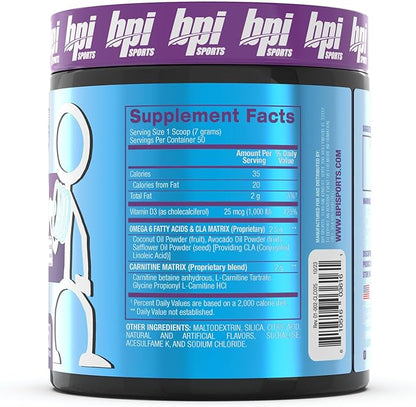 BPI Sports CLA + Carnitine – Conjugated Linoleic Acid – Performance, Lean Muscle – Caffeine Free – for Men & Women – Grape – 50 Servings – 12.34 Oz. (Packaging May Vary)