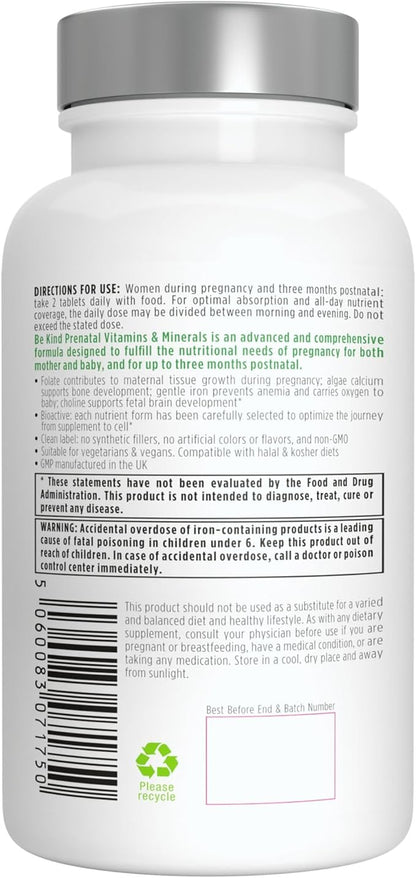 Igennus Methylated Prenatal Multivitamin for Women, Folate for MTHFR, High Absorption, Clean Label, Gentle Iron, Choline, Calcium & Magnesium, Vegan Pregnancy Vitamins, Halal, Non-GMO, 60 Tablets x6