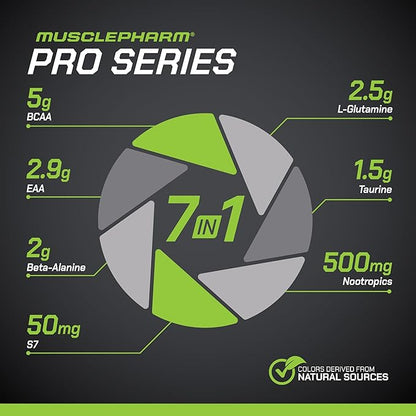 MusclePharm Pro Series ENDURA-DRIVE Pro-Grade Amino Acids Complex with Nootropics | Stim Free Intra Workout & Pre Workout Powder for Endurance & Recovery | Strawberry Watermelon, 1.6 lbs. 30 Servings