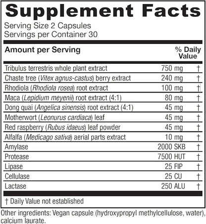 Vitanica Pregnancy Prep, Reproductive System Support, Vegan, 60 Capsules