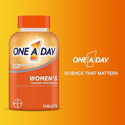 One A Day Women’s Multivitamin with Vitamin A, C, D, E and all 8 B vitamins, Calcium, Vitamins for Women, for Bone Health, Skin Health & Immune Health Support , 200 Count