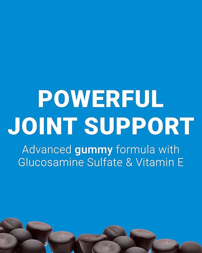 Joint Support Gummies Extra Strength Glucosamine & Vitamin E, Natural Flexibility & Joint Support Supplement - Best Cartilage & Immune Health Support for Women & Men - 60 Gummies