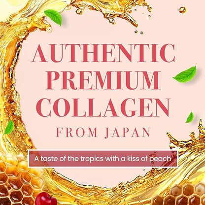AFC Japan Tsubaki Ageless Beauty Collagen Drink from Japan with 10,000mg Marine Collagen Peptides + 500mg Royal Jelly + Hyaluronic Acid + Vitamin Bs & C for Skin Revitalization 1.69fl.ozx10sx3