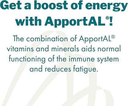 ApportAL Multivitamin & Mineral Supplement – 19 Nutrients for Energy, Immunity & Muscle Recovery – with Sucrosomial Iron, Magnesium, Zinc, Selenium & Vitamins – 14 Sachets