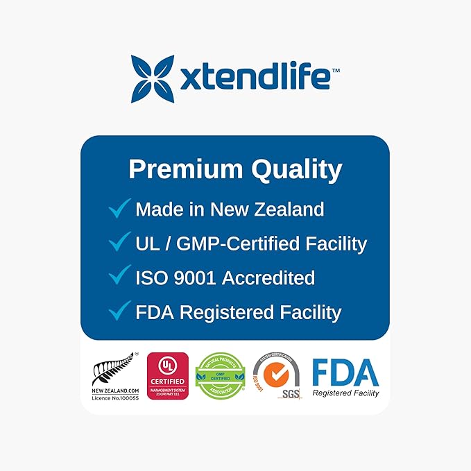 Xtendlife Xtend-Quinol - Natural CoQ10 Ubiquinol and GG (Geranylgeraniol) Supplement for CoEnzyme Q10 Production, Heart Health, Cellular Energy, and Aging Health - 2 Month Supply