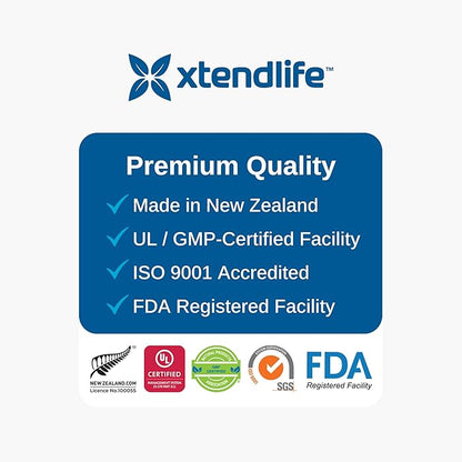 Xtendlife Xtend-Quinol - Natural CoQ10 Ubiquinol and GG (Geranylgeraniol) Supplement for CoEnzyme Q10 Production, Heart Health, Cellular Energy, and Aging Health - 2 Month Supply