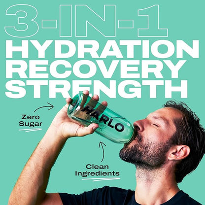 Harlo - Raspberry Salt Electrolyte Drink Mix with Bovine Collagen & Creatine- Creatine Monohydrate Powder - Energy Drink Powder - Pre Workout Powder - Sugar Free Energy Drinks - Post Workout Recovery