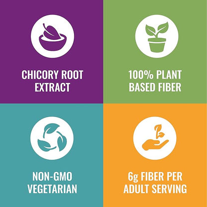 Fiber Advance Gummies | 100% Plant Based Fiber Supplement for Digestive Health | Chicory Root Inulin Prebiotic Gummies for Adults | Gluten Free, Vegetarian, & Non-GMO (Pack of 3)
