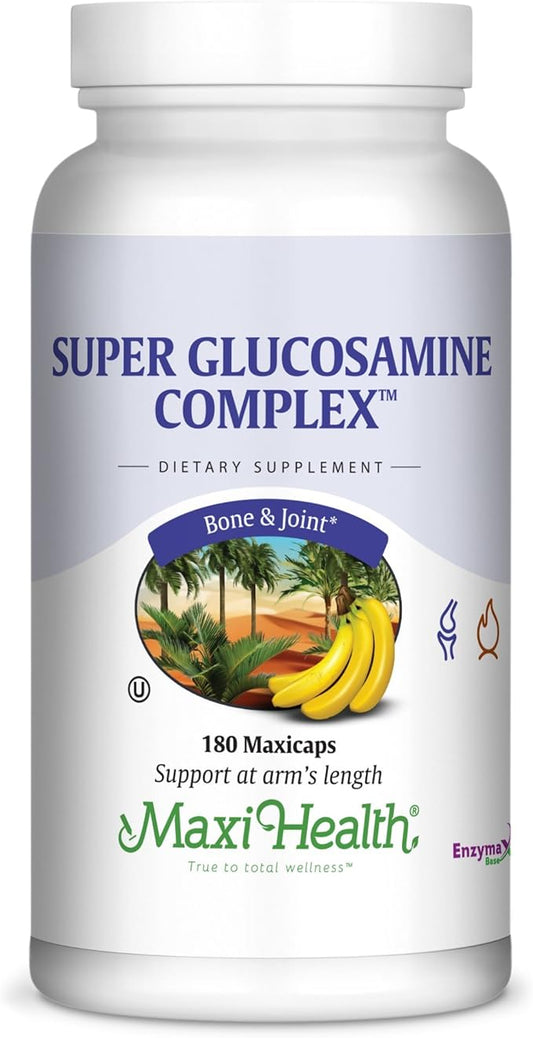 Maxi Health Super Glucosamine Complex - Joint Formula - with MSM - 180 Capsules - Kosher