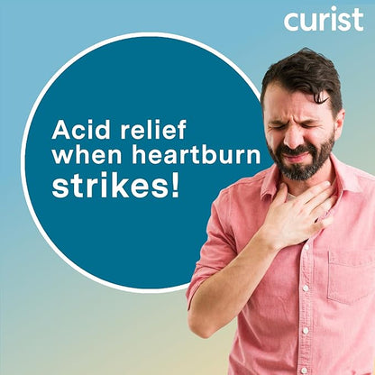 Curist Famotidine 20mg Bulk Pack (300 Count Tablets) Acid Reflux Medicine for Heartburn Relief - OTC Maximum Strength Stomach Acid Reducer - Anti Acid Relief Tablets for Indigestion Heartburn Relief