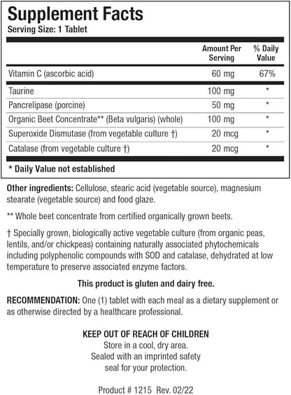 Biotics Research Beta TCP - Natural Nutritional Support for Bile Production, Liver Function, Aids in Fat Digestion & Healthy Cholesterol - Supplies Betaine Organic Beet Concentrate - 90 Tablets