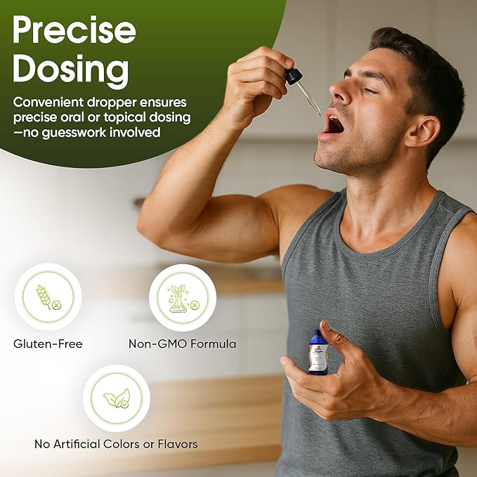 Liquid Zinc Drops - High Absorption Zinc Supplement for Immune Support, Healthy Bones & Skin - Fast-Acting & Made in USA (4 Fl Oz)