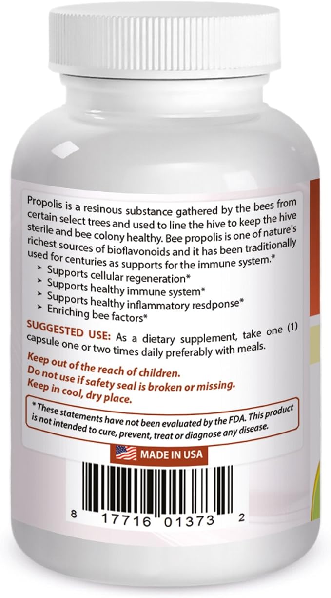 Best Naturals Bee Propolis 500 mg 120 Capsules