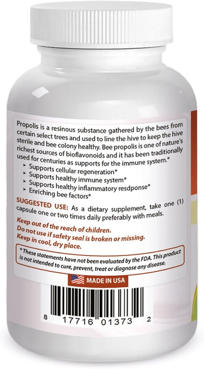 Best Naturals Bee Propolis 500 mg 120 Capsules
