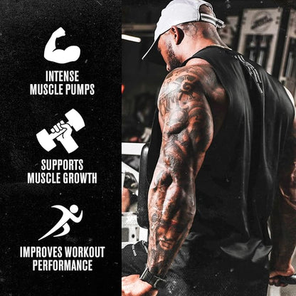 Jacked Factory Muscle Builder Supplement Stack - Build-XT Muscle Builder & N.O. XT Nitric Oxide Boosting Agent for Dual Support (30 Day Supply)