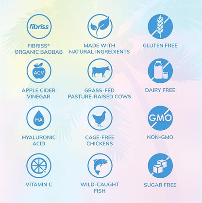 SkinnyFit - Super Youth, Unflavored (30 Servings) - Multi Collagen Peptides Powder - Probiotics, Fiber, Hyaluronic Acid - Collagen for Women - Non GMO, Gluten Free, Sugar Free - Beauty & Self Care