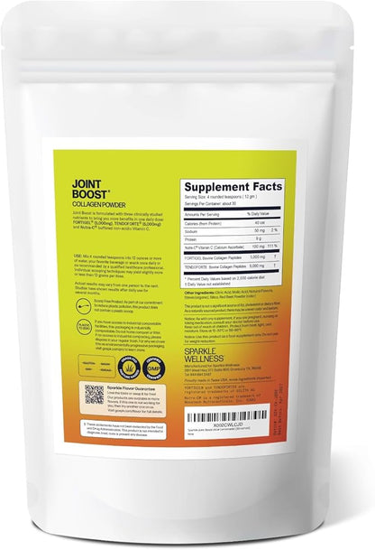 Joint Boost (Acai Lemonade) [30-Serves] | Collagen Powder Supplement with FORTIGEL & TENDOFORTE Collagen Peptides & Calcium Ascorbate Vitamin C | Supports Joint Mobility