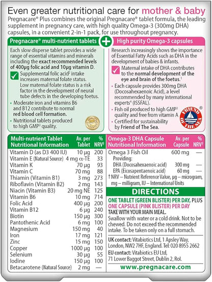 Vitabiotics - Pregnacare - Plus Omega-3-56 Tablets