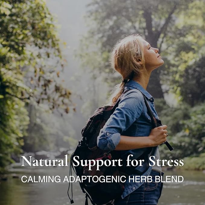 Adapto-Calm | Stress Support Formula | with Ashwagandha, Tulsi Holy Basil, and Passionflower | 60 Capsules