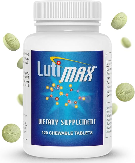 Lutimax Luteolin Complex w/Rutin - Immune Support Brain Supplements - Bioflavonoids w/Vitamin C, D & E for Joint, Muscle, & Dietary Issues - Antioxidants Supplement w/Immune Support - 120 Tablets