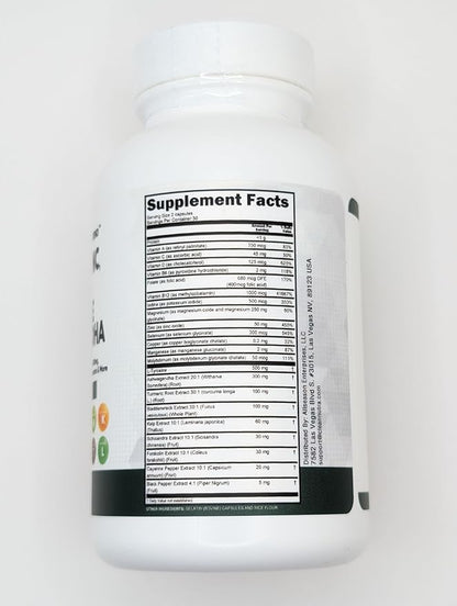 Clean Nutra Selenium 300mcg Iodine 500mcg Thyroid Support for Women & Men | L Tyrosine 500mg Ashwagandha Supplement Bladderwrack, Turmeric, Kelp, Schisandra Zinc Pills Capsule Supplements