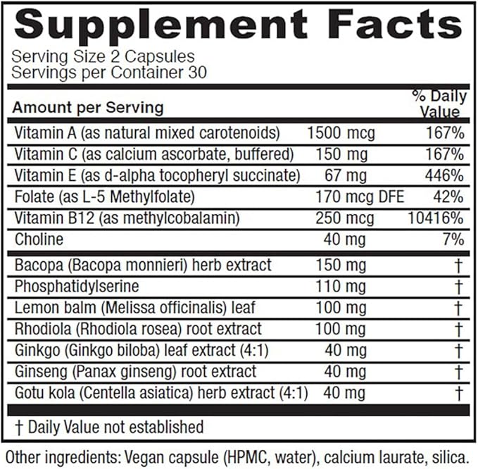 Vitanica, MindBlend, Brain Support, Vegan, 60 Capsules