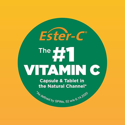 American Health Ester-C 1000 mg with Citrus Bioflavonoids Veg Tablets, 180 Count