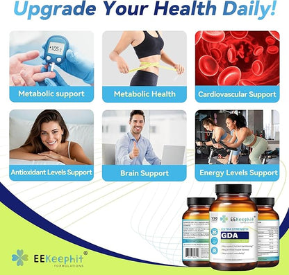 9-IN-1 2074mg Glucose Disposal Agent Supplement, 200mg Dihydroberberine with Ceylon Cinnamon, Chromium, Alpha Lipoic Acid, GDA Helps Immune Support, Heart Health - Non-GMO, Gluten Free, Vegan, 150
